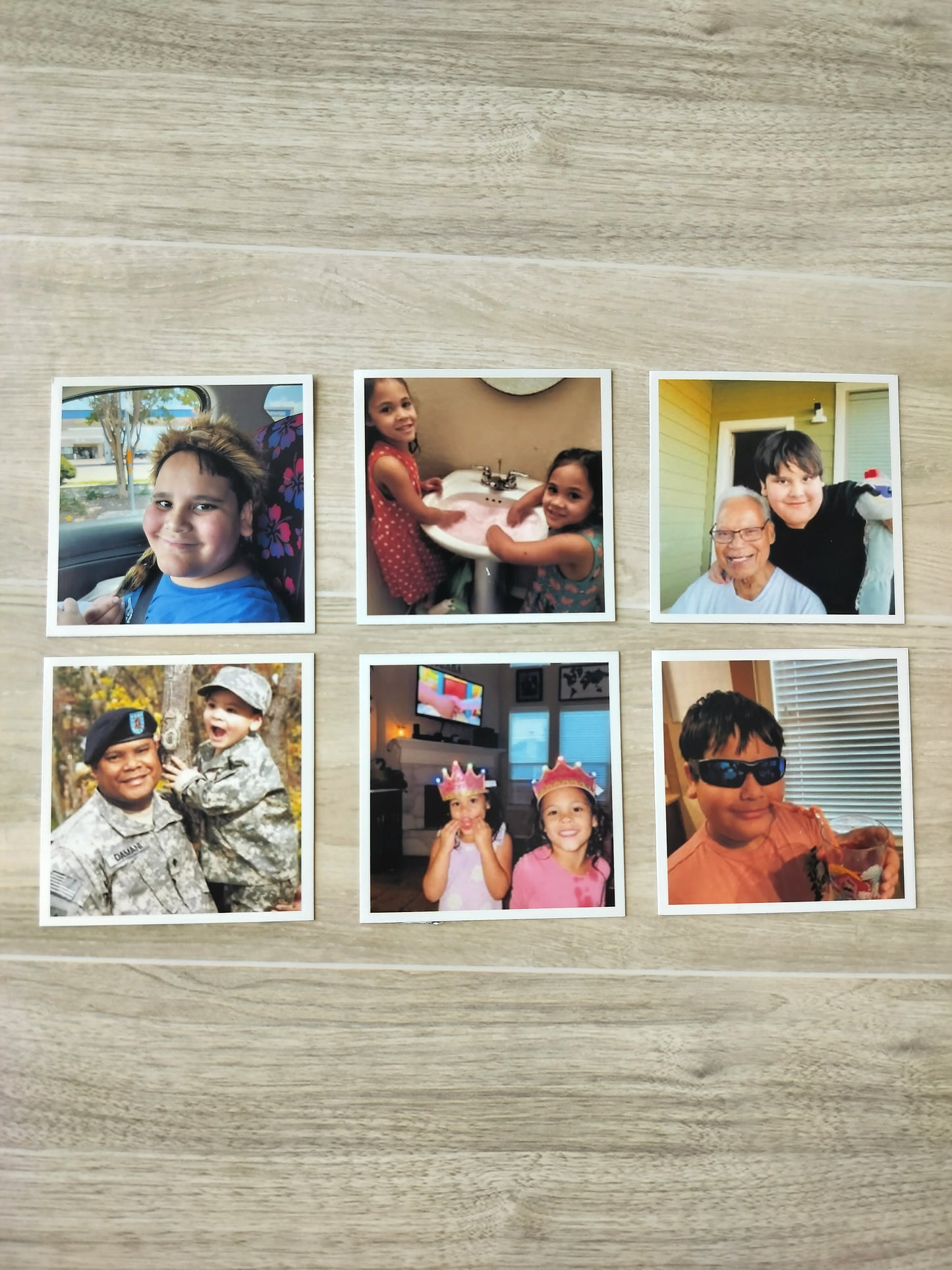2.5x2.5 inch Photo Magnet. 6-Pack Flexible, glossy vinyl refrigerator magnet