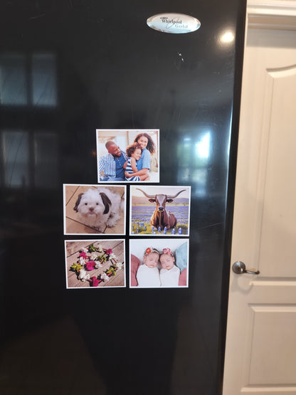 3.125 x 3.25 inch Custom Flexible Photo Magnet 6-Pack