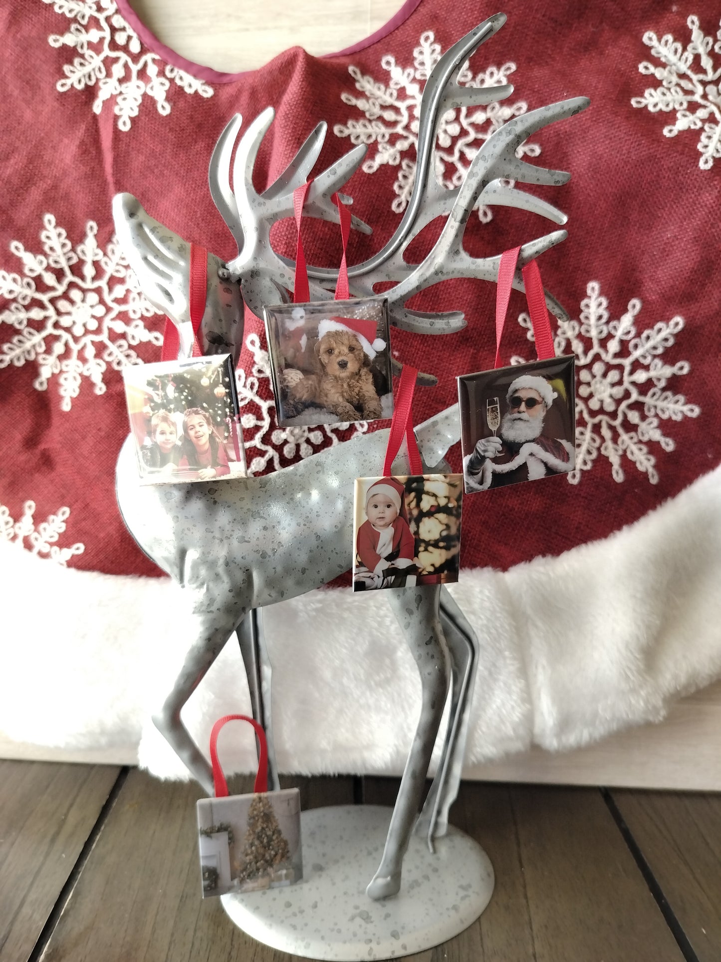 2in x 2in Custom Photo Ornament Set of 6