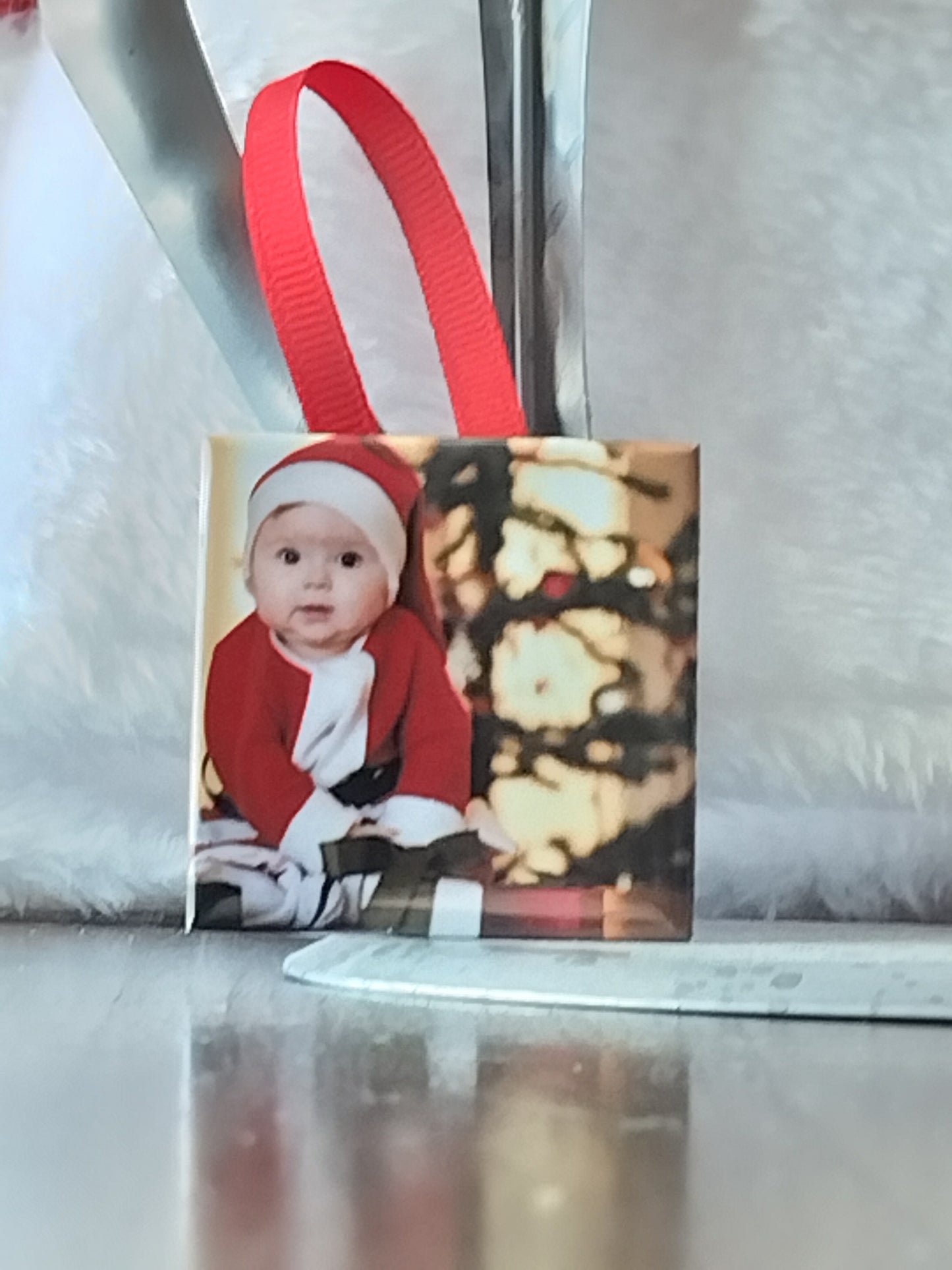 2in x 2in Custom Photo Ornament Set of 6
